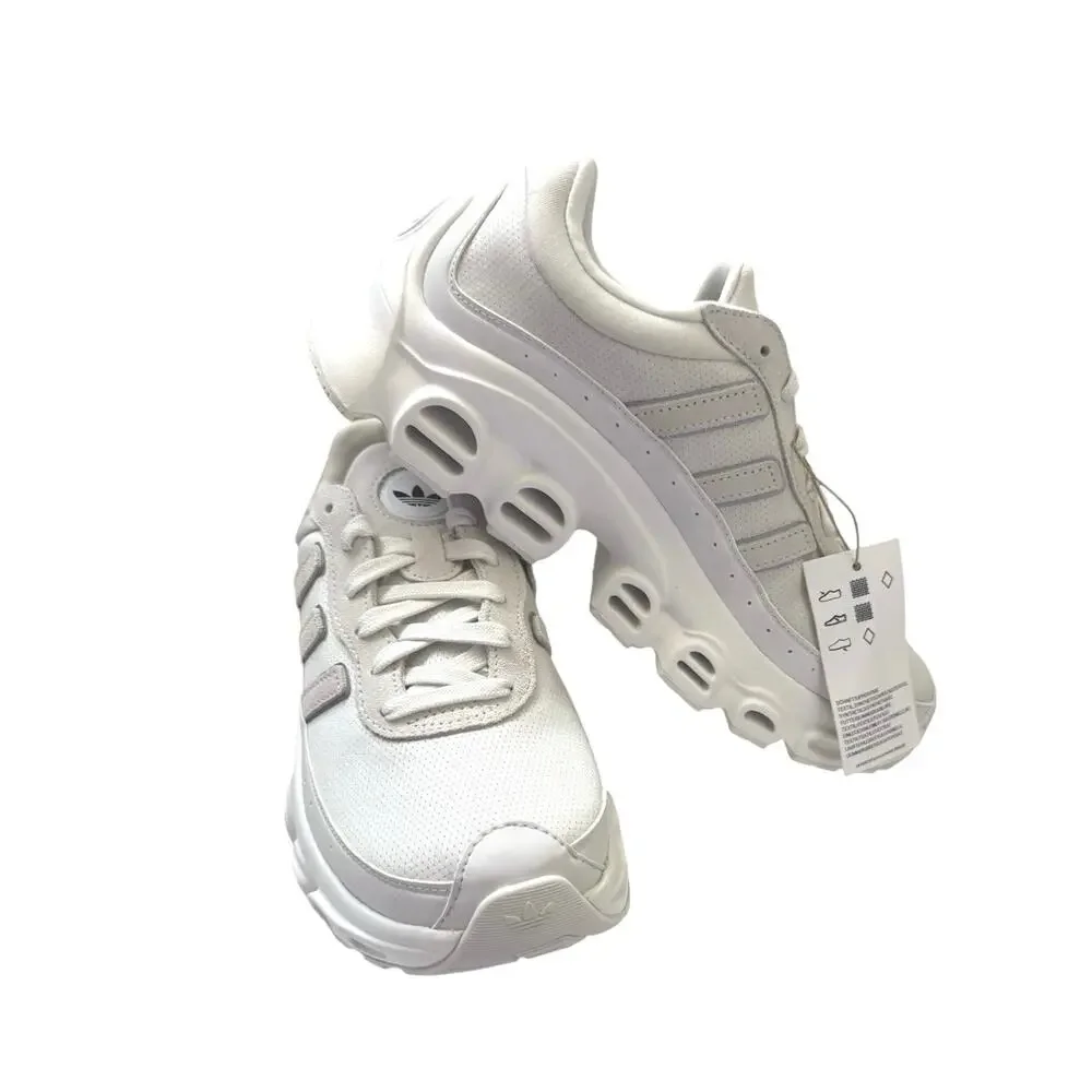 adidas AdiFOM Megaride Shoe Crystal White Black Siver Casual JUNIOR 6.5 NEW